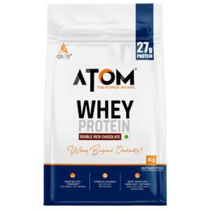 Asitis Atom Whey Protein Dbl Rich Chocolate, 1 Kg (2.2 Lbs)