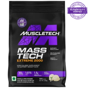 Muscletech Mass Tech Extreme Vanilla Milkshake, 5.44 Kgs (12 Lbs)